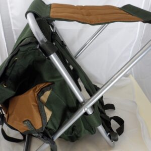 Folding chair with rucksack