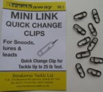 "Breakaway Mini Links for sea fishing tackle rigs and leads"
