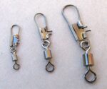 Black American snap swivel with lock clip