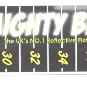 Mighty bright fish measure sticker