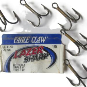 1/0 STRONG TREBLE HOOKS FOR LURES